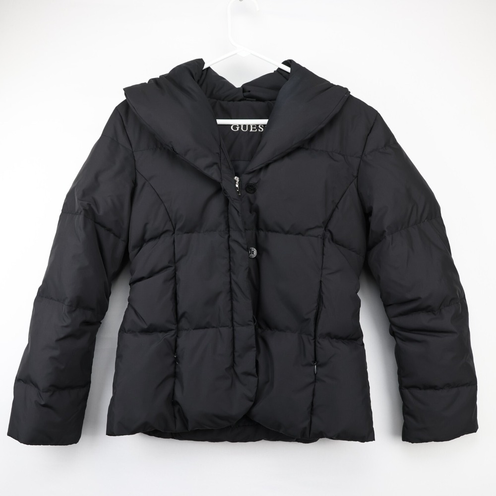 Guess Puffer Jacket Women Black Small